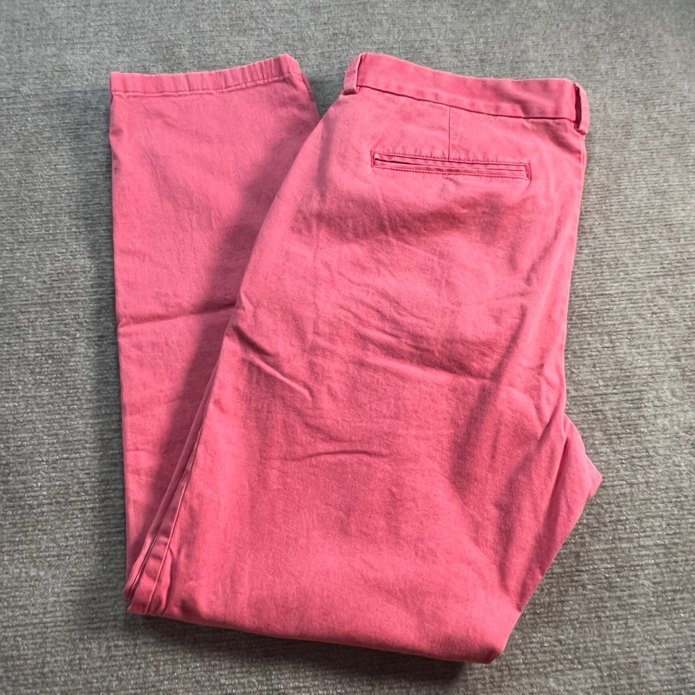 Vineyard Vines Mens Breaker Pant Pink Cotton Stretch Chino Trousers 36x30 - Picture 9 of 9
